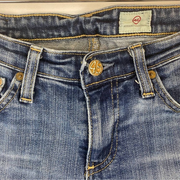 Adriano Goldschmied AG Medium Wash Low Rise Skinny Jeans - Picture 5 of 11